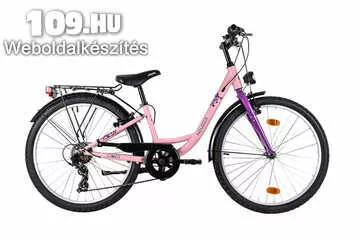 Cindy 24 City rózsaszín lány kerékpár